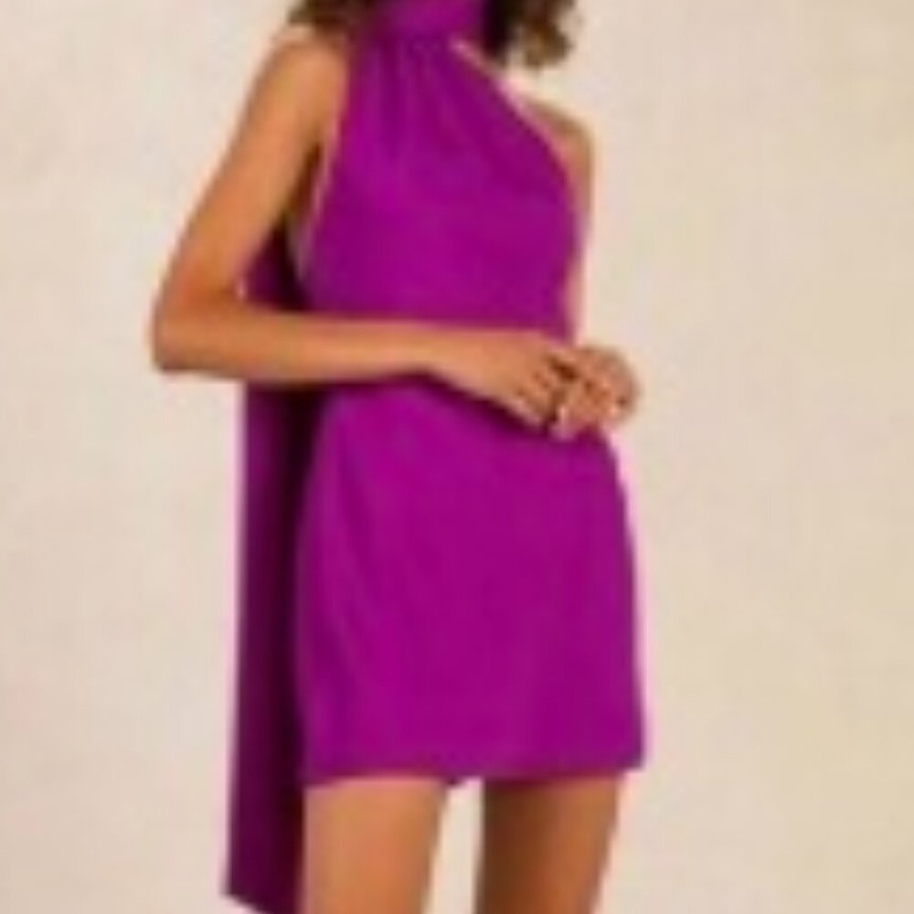 Anthropologie MISHA Halter Mini Dress pre owned dry cleaned  Size 6